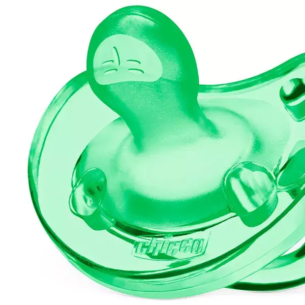 Chicco Pacifier Physio Soft All Silicone +6m Green