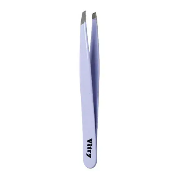 Vitry Pinzetta Pocket Punta Obliqua Inox Malva