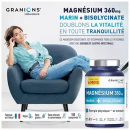 Granions Double Magnésium 360 mg Format Eco 6 Mois 180 comprimés