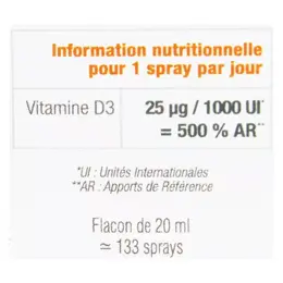 D.Plantes Vitamine D3 1000UI Originale Spray 20ml