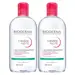 Bioderma Créaline H2O TS Eau Micellaire Peaux Sensibles Très Sèches - Lot de 2 x 500ml