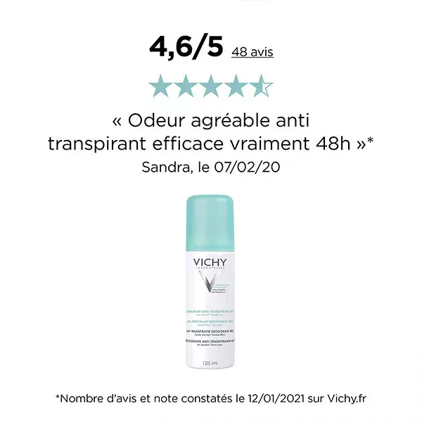 Vichy Desodorante Antitranspirante 48h en Spray 125ml
