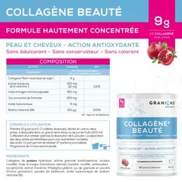 Collagène Marin Hydrolysé Naturavignon - Type 1 & 2 - Poudre 375g - Goût Fruits Rouges - Neuf