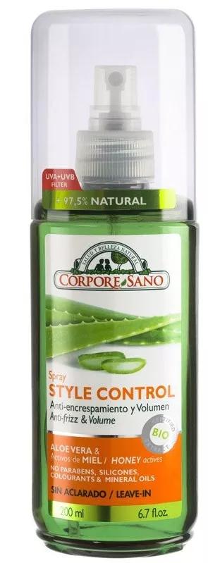 Corpore Sano Spray Style Control Antiencrepamiento e volume Aloe Vera e Mel 200ml