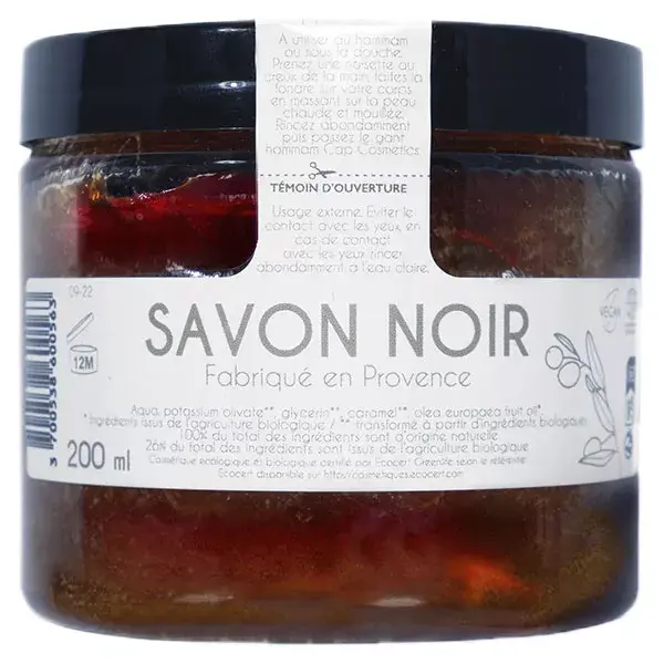 Cap Cosmetics Savon Noir Exfoliant Bio 200ml 