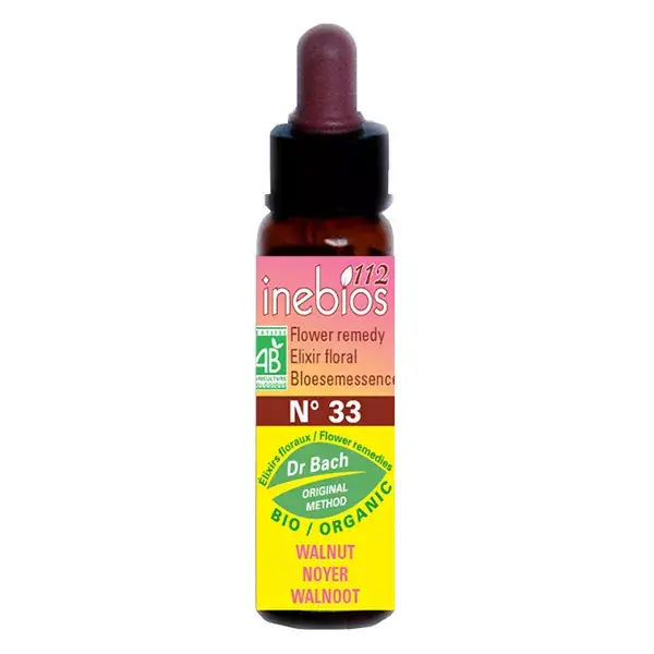 Inebios Fleur de Bach n°33 Walnut - Noyer Bio 10ml