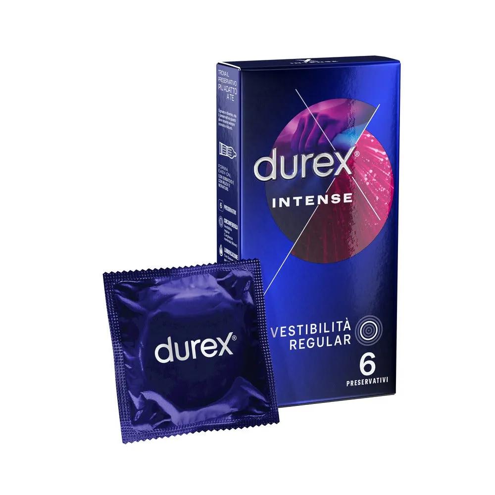 Durex Intense Preservativi Con Rilievi e Nervature Stimolanti 6 Pezzi