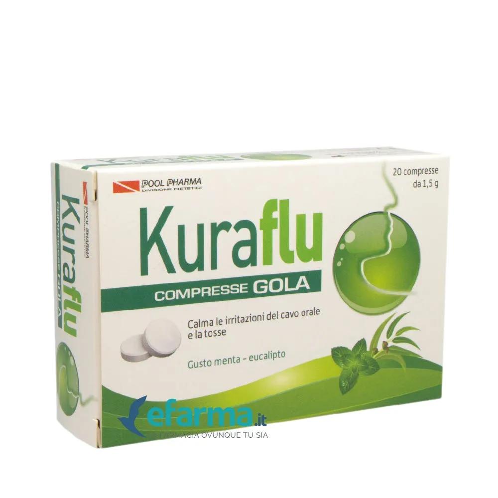 Kuraflu Gola Menta e Eucalipto Integratore Tosse 20 Compresse