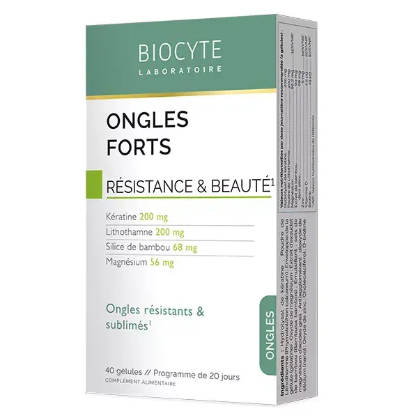 Biocyte Ongles Forts 40 gélules