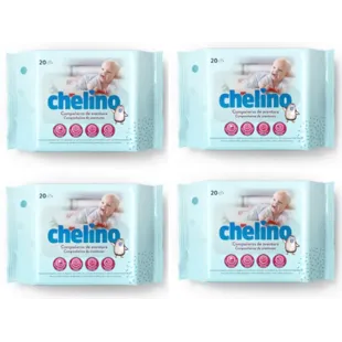 Lenços umedecidos Chelino Baby 4x20 unidades