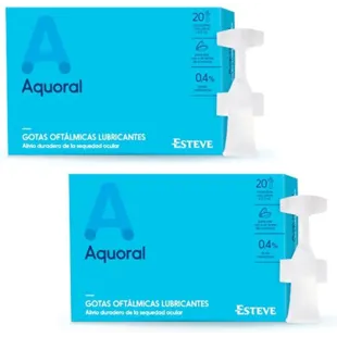Aquoral Lubricating Ophthalmic Drops 2x20 units