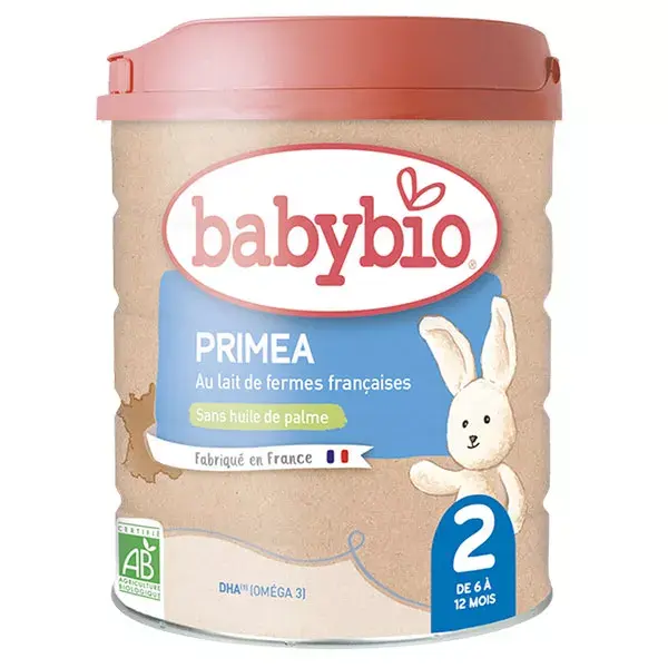 Babybio Lait infantile Primea 2ème Âge Bio 800g