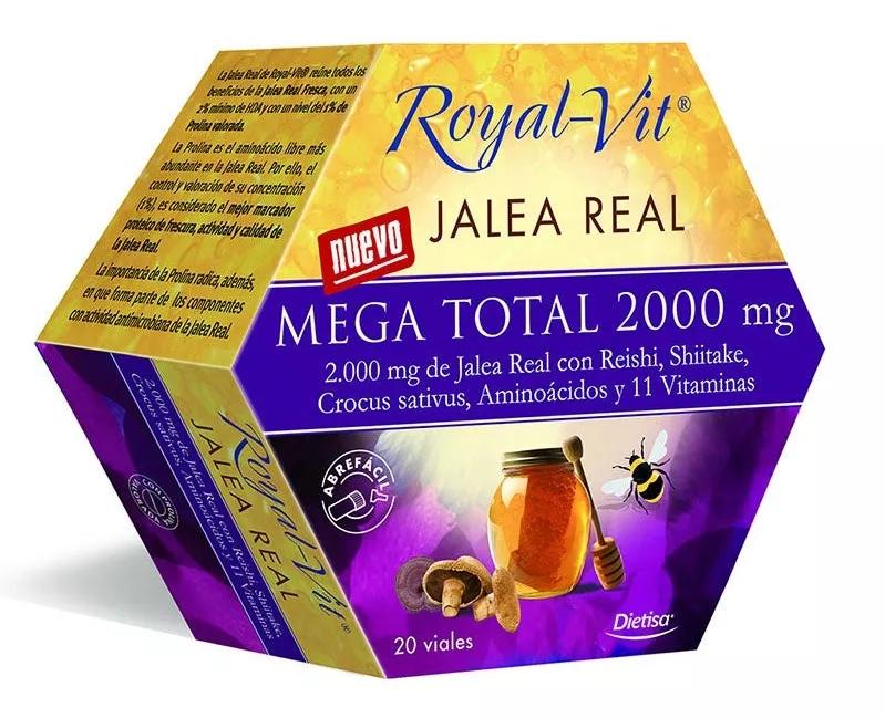 Dietisa Ampollas Jalea Real Mega Total 2000mg Royal Vit 200 ml