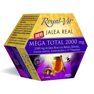 Ampoules Gelée Royale Mega Total 2000mg Royal Vit Dietisa 200ml