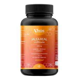 Vecos Nucoceutical Freeze-Dried Royal Jelly 1000 mg 60 Vegetable Capsules