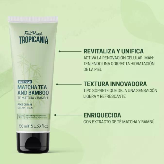 Tropicania Crema Facial Té Matcha y Bambú 50 ml