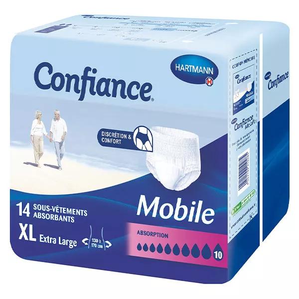 Hartmann Confiance Mobile Absorption Underwear 10 Drops Size XL x 14