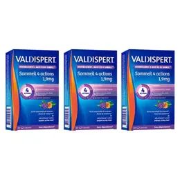 VALDISPERT Sommeil 4 Actions 1,9mg Mélatonine Lot de 3 x 30 gélules