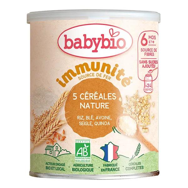 Babybio 3 Cereali Natura dao 6 mesi 220g