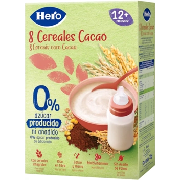 Papilla de cereales Hero Baby crema de arroz 6x220g
