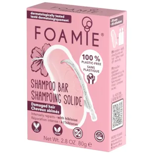 Foamie Hibiscus Solid Shampoo for Damaged Hair