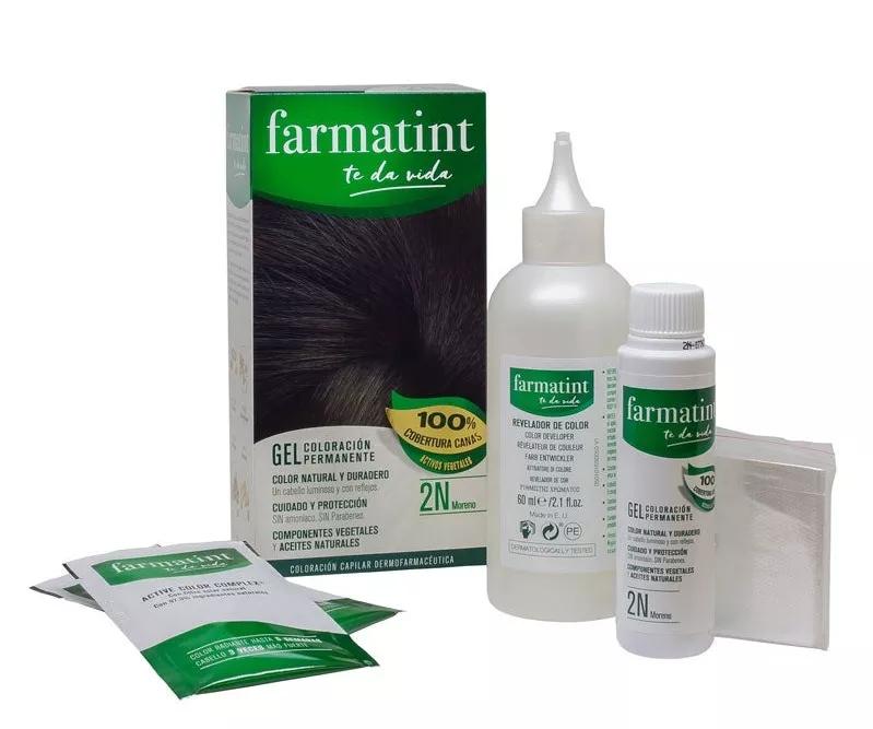 Farmatint Gel Coloración Permanente 2N Moreno