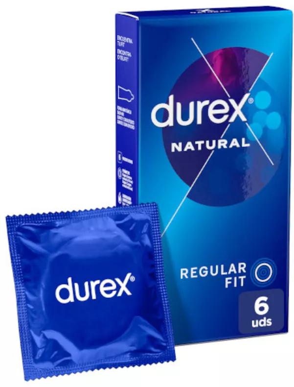 Avant Durex Natural Plus facile sur 6 unités