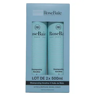 Shampoo all'olio di ricino Rosebaie Duo - 1L