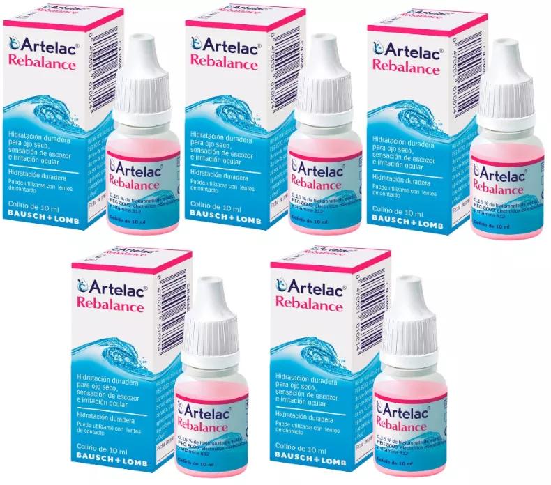 Artelac Rééquilibre Solution Liquide 5x10 ml