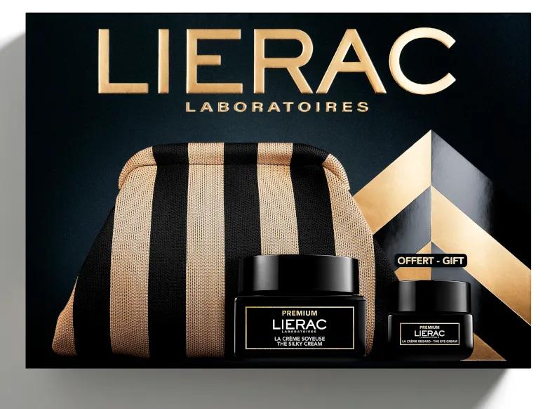 Lierac Premium Silky Cream Kulturbeutel 50 ml + Augencreme 20 ml GESCHENK