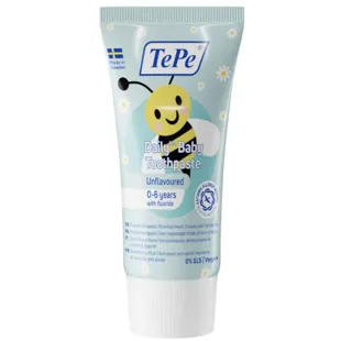 TePe Daily Baby Toothpaste Unflavored 0-6 Years 50ml