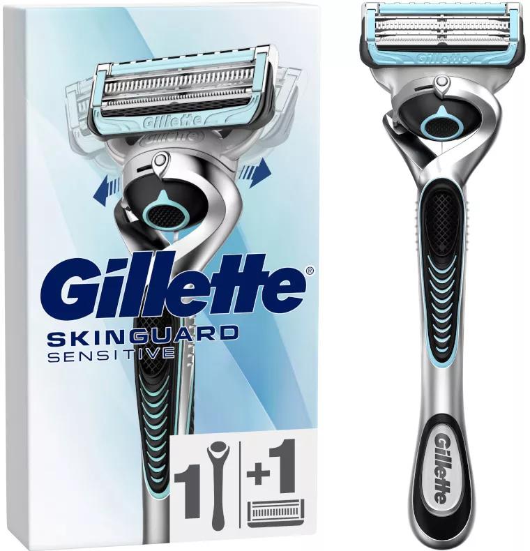 Gillette SkinGuard Sensível Flexball Aparelho de Barbear 1 Cabo + 1 Recarga