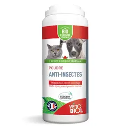 Vétobiol Antiparasitaire Poudre Anti-Insectes Bio 100g