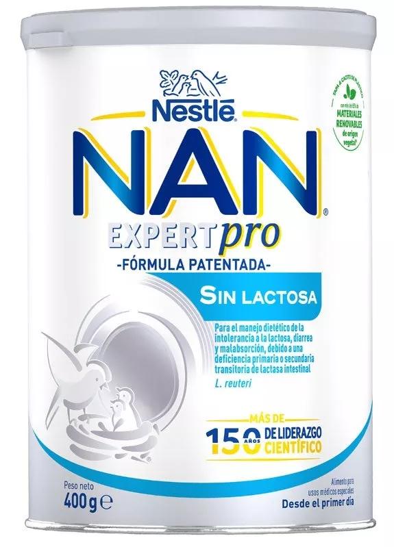 Nestle Nan Experto Pro Sin Lactosa 400 Gr Leches Especiales