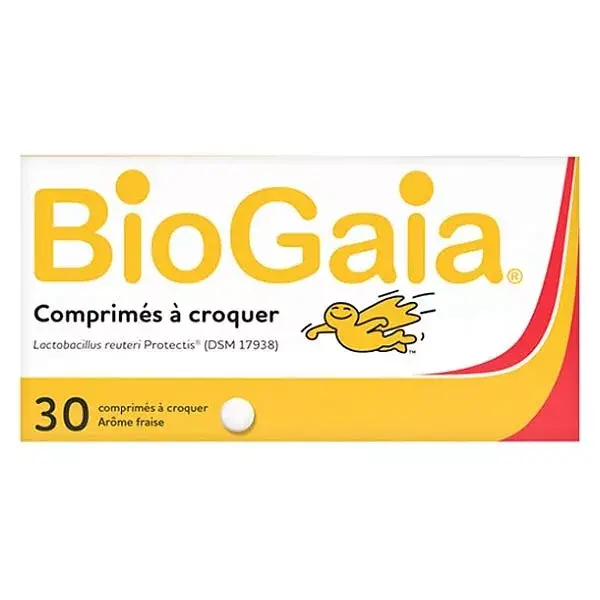 BioGaia L.Reuteri ProTectis Probiotic Strawberry Flavour 30 chewable tablets 