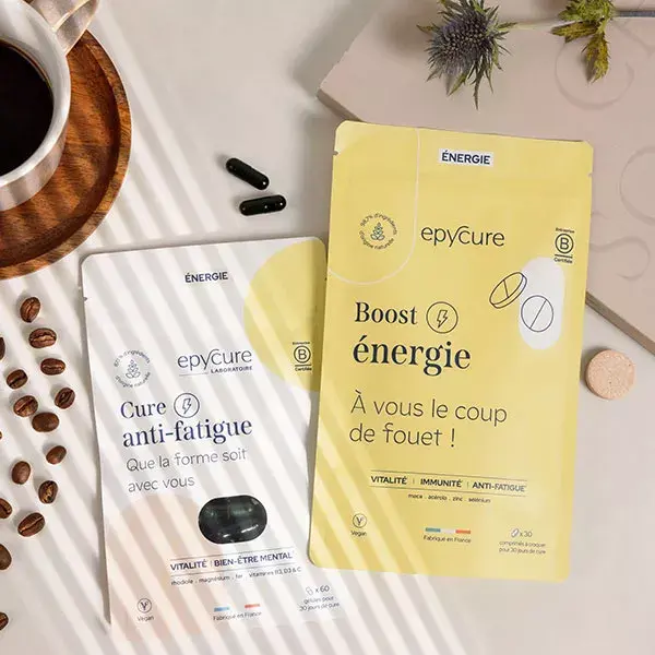 Epycure Pack Vitalité Action Durable et Rapide sur la Fatigue Mentale & Physique 