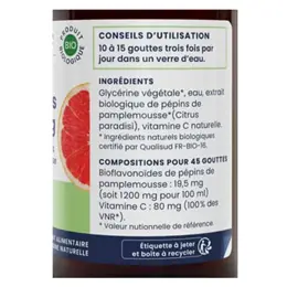 Oemine Biocitrus 1200 Extrait de Pépins de Pamplemousse Trés Concentré Bio 50ml