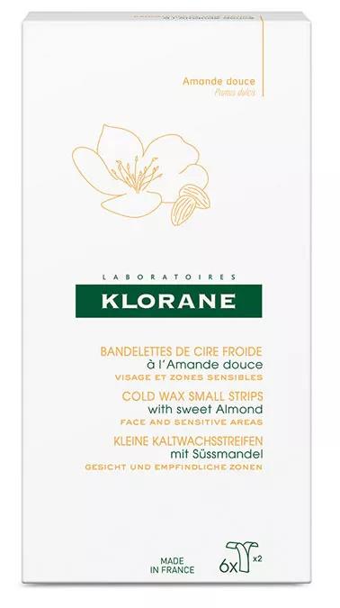 Klorane Cold Wax Bands for Face and Sensitive Areas 6 units