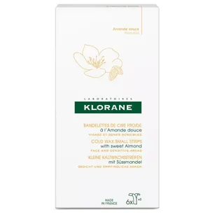 Klorane Tiras de cera fria para rosto e áreas sensíveis 6 unidades