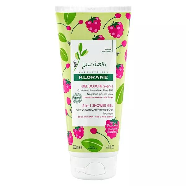 Klorane Junior Gel de Ducha Cuerpo y Cabello Frambuesa 200ml