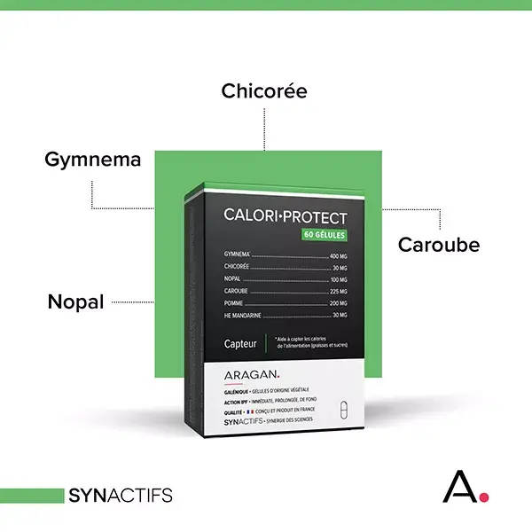 Aragan - Synactifs - CaloriProtect® - Minceur - Gymnema - 60 gélules