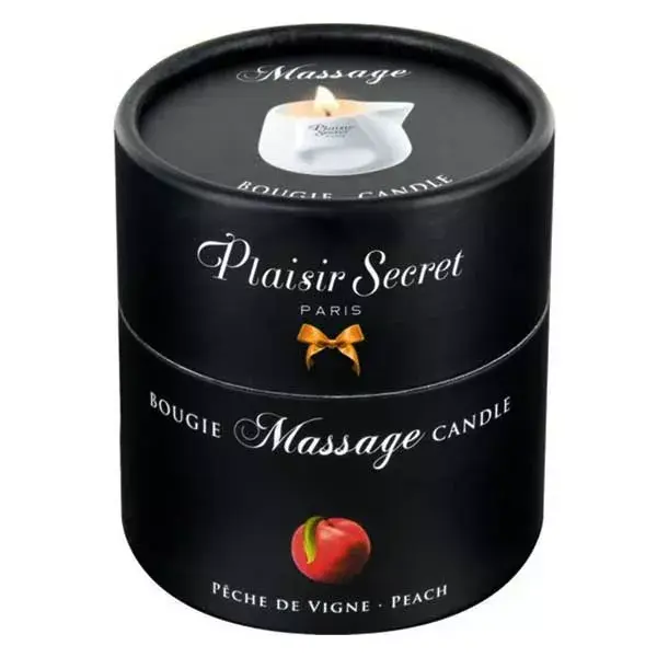Plaisirs Secrets Bougie Massage Pêche 80ml