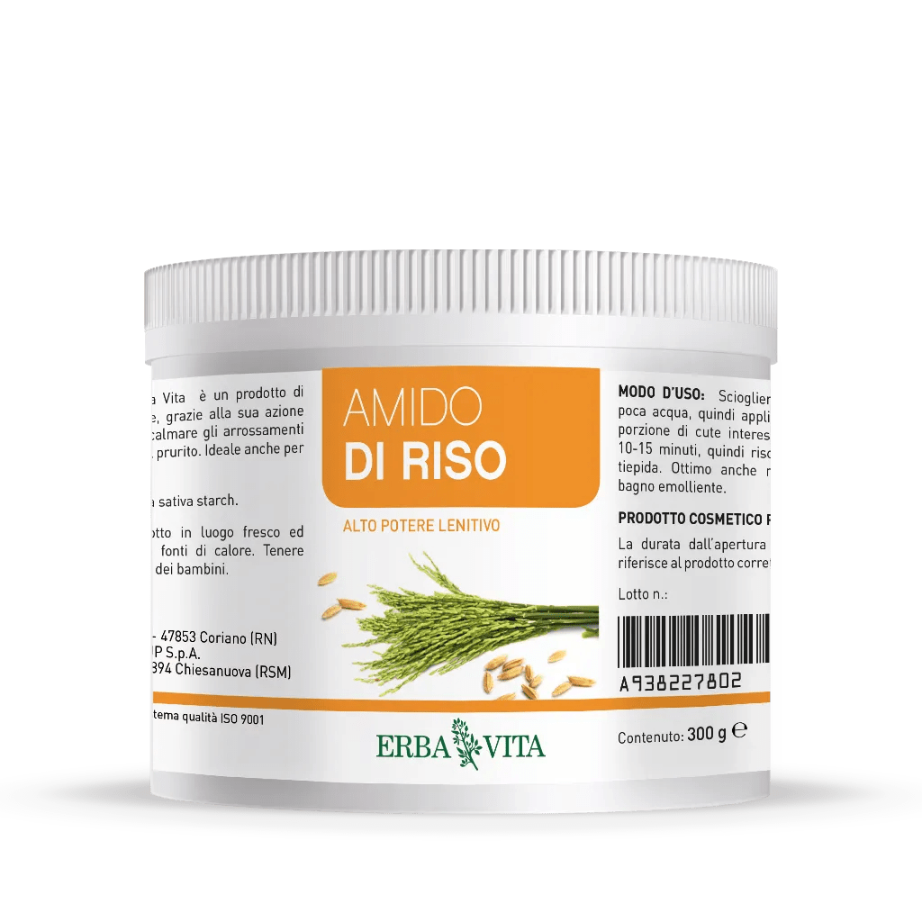 Erba Vita Amido Di Riso Per Uso Esterno Barattolo 300 g