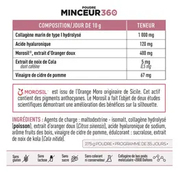 Eafit Minceur 360 Poudre - Morosil + Collagène Marin + Acide Hyaluronique - 275g Lot de 3