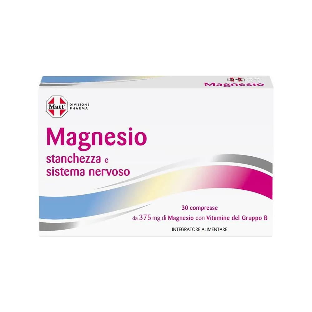 Matt Pharma Magnesio Integratore Per Stanchezza E Sistema Nervoso 30 Compresse