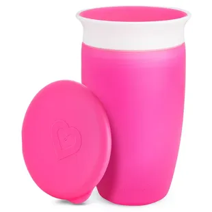 Copo Anti-Gotas Munchkin Miracle 360º com Tampa Rosa 295 ml