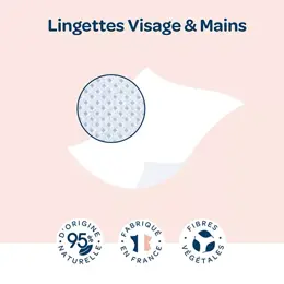 Biolane Lingettes Visage et Mains 20 lingettes