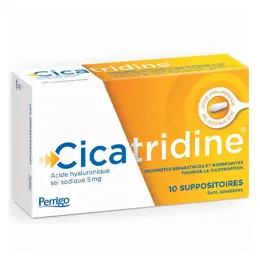 Cicatridine Suppositoires Cicatrisants à l'Acide Hyaluronique 10 unités