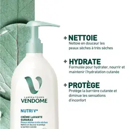 Laboratoires Vendôme - Crème Lavante Surgras NUTRIV+ 750mL