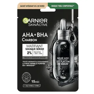 Garnier Skinactive Maschera Tessuto Carbone Vegetale 1 unità